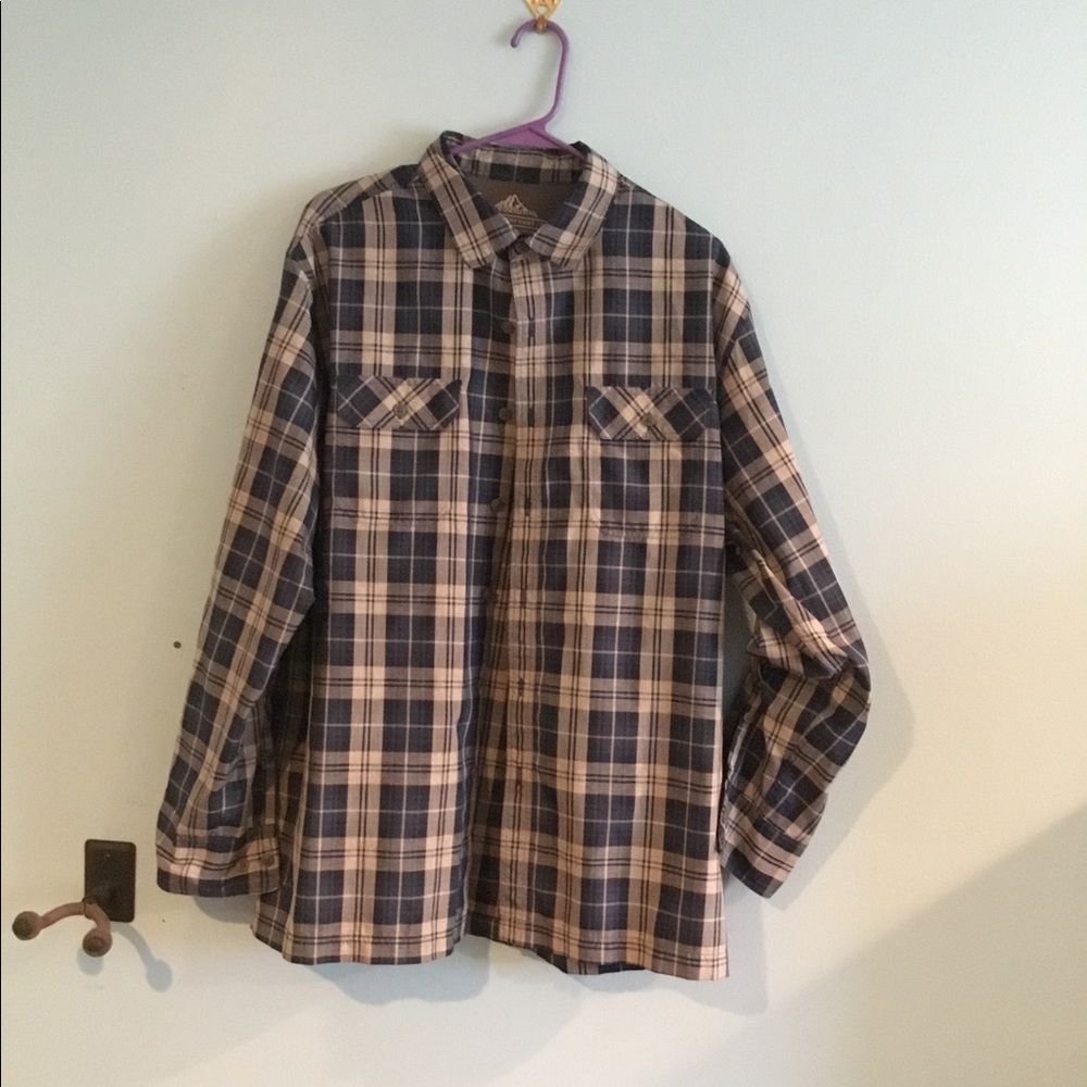 Quick dry plaid dress shirt